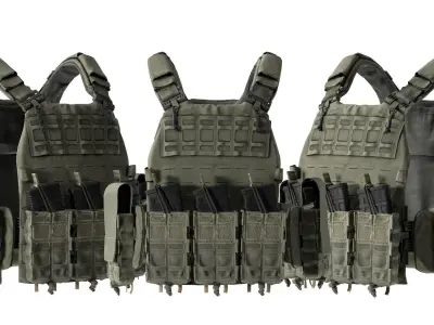 THOR NFM PLATE CARRIER Low-poly 3D model