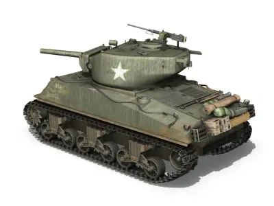 M4A3E2 - Sherman Jumbo - Blue Eyes 3D model