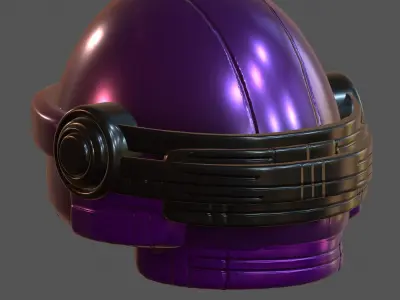 Gas mask helmet 3d model scifi Low-poly  Low-poly 3D model 544