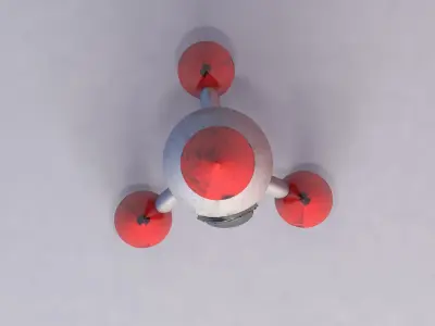 Rocket model ship 3D model