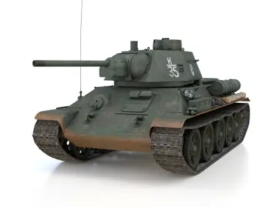 T-34-76 - Model 1943 - Soviet medium tank - K35 3D model