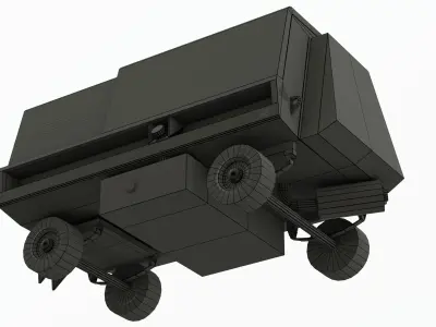 Houchin Aircraft GPU Low-poly 3D model