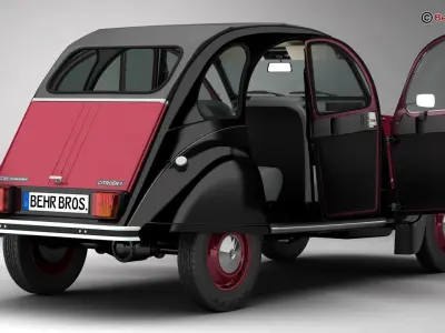 Citroen 2CV6 Charleston 3D model