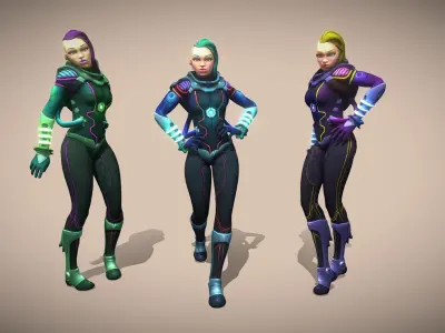 Space Punk 3D model