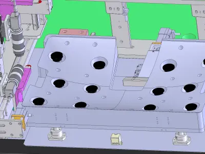 CCD detection assembly machine 3D model
