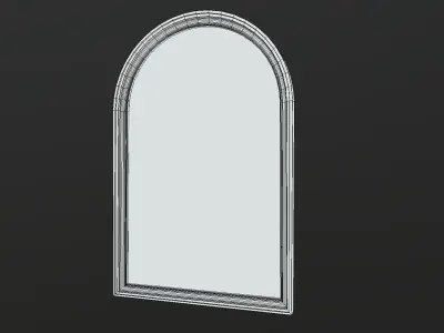 Old Portrait Painting of Wizard Low-poly 3D model