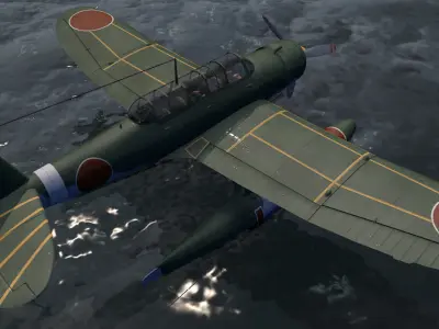 Aichi E13A1 Jaka - aka Jake 3D model