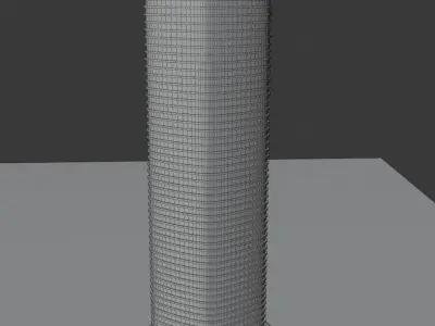 Skyscraper car in with bars 3D model