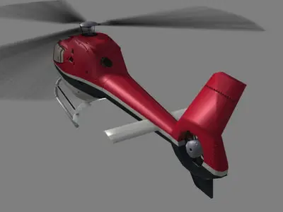 Colibri V4 Helicopter Low-poly 3D model