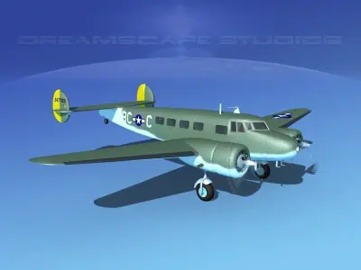 Lockheed C-37 US Army Air Force 3D model