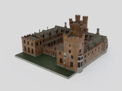 Oxburgh Hall Medieval Castle 3D model