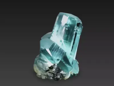 Hyper Realistic Blue Crystal Cluster 4K PBR  1 5M High Poly 3D model