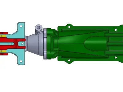 Boat Reversible Water Jet Drive 28 mm 3D print model