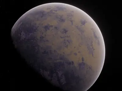 Planet Space Ready to game Low-poly 3D model 11