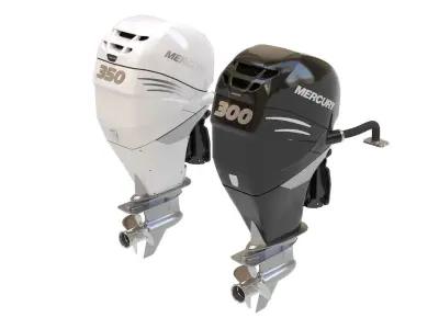 Outboard Motor 300-350HP 3D model