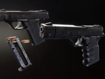 Benelli MP3 B76 series Low-poly 3D model