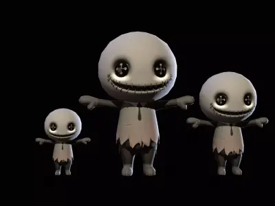 ChibiManiac8Pack1 Low-poly 3D model