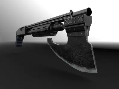 Shotgun-AXE Marvels 3D model