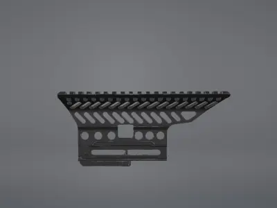 AK B-13 Zenit Picatinny Rail Low-poly 3D model