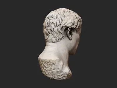 Head Sculpture Model Low-poly 3D model
