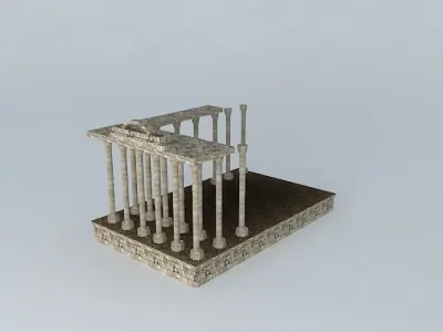Temple of Diana Merida Free 3D model