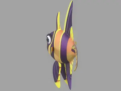 Cartoon Fish 18 Low-poly 3D model