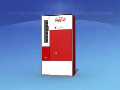 1950s Coke Machine 3D model