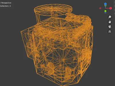 bunker Low-poly 3D model