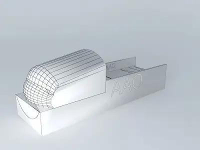 AAO Luxe Class Airplane Seat Free 3D model