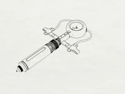 Fallout Stimpack Miniature prop Replica 3D print model