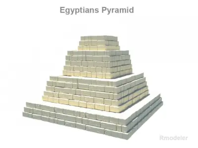Egyptians pyramid 3D model