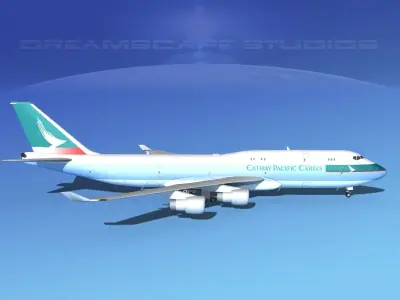 Boeing 747-8I Cathay Pacific Cargo 3D model