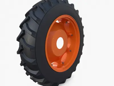 Full Tractor wheel v2 3D model