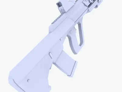 Steyr AUG Assault Rifle Low-poly 3D model