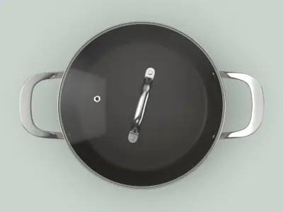 Contemporary Cookware - Sauce Pan 3D model