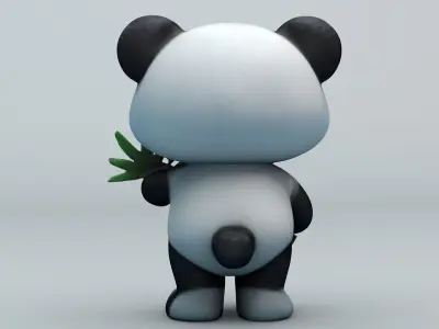 Kawaii Club Cute Panda 3D model