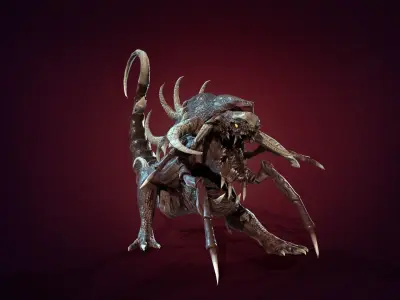 Hell Dog remaster Low-poly 3D model