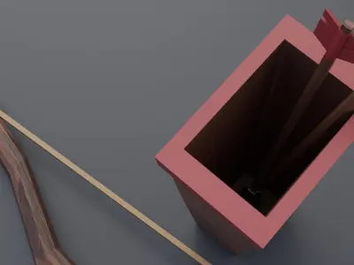 Bow - Low Poly Low-poly 3D model