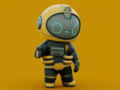 SPACE MAN-04 RIGGED 3D model