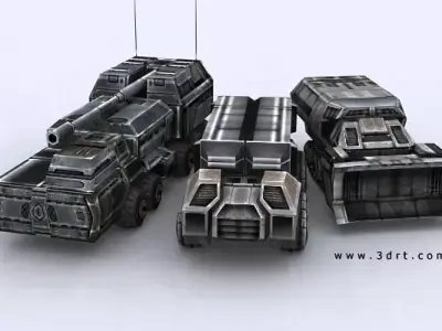 Sci-Fi Forces megapack Low-poly 3D model