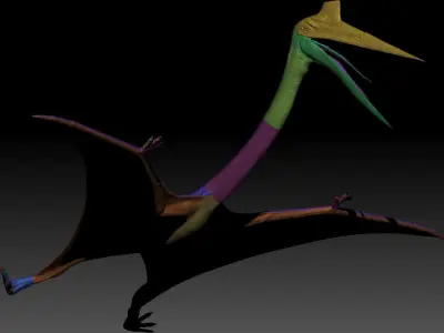 Dinosaur Quetzalcoatlus Giant Pterosaurs Sculpt Project 3D model