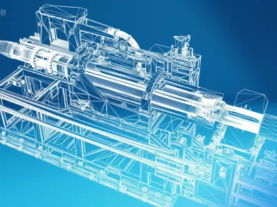 High-Detail Ballistic Test Installation 3D model
