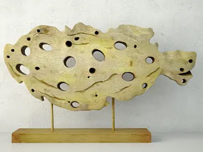 Cutout Fish Decor 3D model