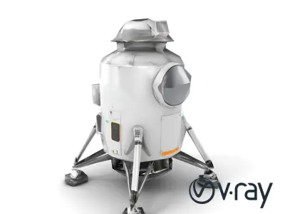 Apollo 11 Lunar Module 3D model pack Low-poly 3D model