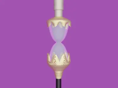 Scythe Of Bones Low-poly 3D model