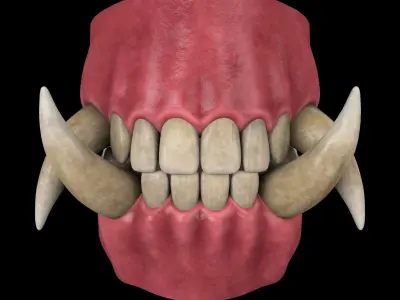 Orc Teeth 3D model
