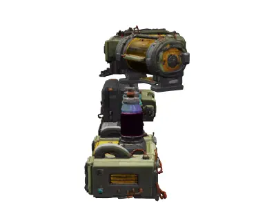 Retro SciFi Machines 3D model