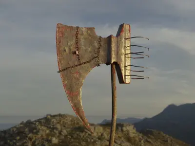 Bloody Executioners Axe 3D model