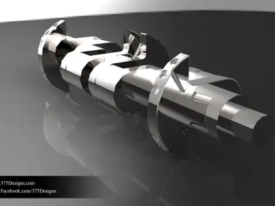 Crankshaft - Straight 4 Engine Free 3D model