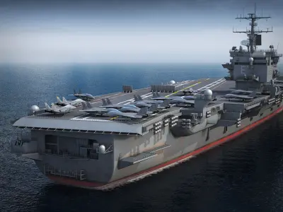 USS Enterprise CVN-65 Carrier 3D model